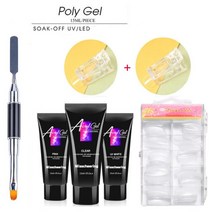 고고블랑 네일연장 폴리젤 아크릴젤 30ml세트, 클리어(15ml)+클리어(15ml)세트