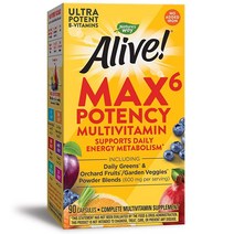 Nature’s Way Alive! 맥스6 포텐시 멀티비타민 90정
