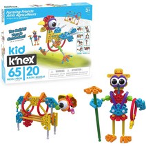 케이넥스 KNEX 20모델 파밍 프렌즈 빌딩 세트 65피스 STEM 교육 장난감