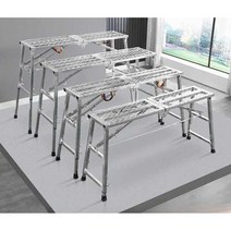 접이식 비계 도배 작업대 리프팅 등자 인테리어 장식, 지지대 사각형 튜브 표면 120X30cm