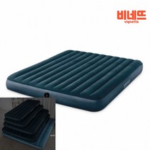 인덱스 에어매트 에어펌프SET 킹 그린 캠핑매트리스 캠핑용에어매트 텐트바닥매트