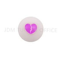 견인볼 견인장치 고리 JDM 오목 깨진 심장 볼 스틱 기어 시프트 노브 레버 자동차 레이싱 라운드 시터 액, 화이트 핑크, 09 White-pink