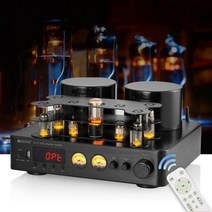 AOSIBAO 400W (Nobsound AV-525) 진공관 앰프 블루투스 COAX OPT 파워 인티앰프 오디오, 단일사이즈, 6진공관 200W