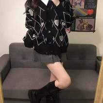 가을투피스 언니풍격 초 홍콩무드 클래식 와이드 루즈핏 코디 스웨터 코트 스커트 룩 3673704597