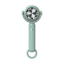 크로니클 휴대용 급속 냉각패드 미니 핸디 선풍기 경량 손선풍기 거치 탁상 쿨풍기 고리포함, 올리브그린