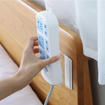 리블라썸 접착식 벽부착 멀티탭 브라켓, 1개