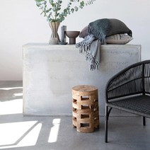 Bloomingville 티크우드 스툴 브라운