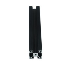 프로파일 브라캣 알루미늄 부품 1pcs 검정 2020 V-슬롯 압출 프레임 100mm-1200mm CNC 3D 프린터 용 유럽 표준 양극 처리 선형, [16] 1200mm