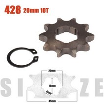 428 #20mm 10T-19T 전면 엔진 스프로킷 카요 BSE SSR SDG 먼지 구덩이 자전거 ATV 쿼드 고 카트 오토바이 버기 스쿠터, 10T