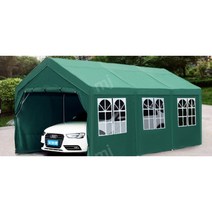 간이 차고 주차장 집 옥외 자외선 차단제 스톨 텐트 헛간 비 헛간 자동차 천막 모바일 간이 차고, 길이 3m  폭 3m + 주변 천