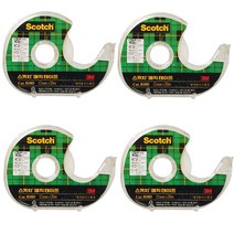스카치 매직 테이프 810D 12mm x 20m 디스펜서, 4개