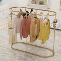 회전 행거 회전식 360도 디자인 골드 원형 스탠드 의류매장 매장용, 타원형 실버 길이 120 높이 150