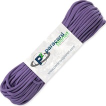 PARACORD PLANET Outdoor MilSpec 550 및 385.6kg(850파운드) 파라코드 30.5m(100피트) 낙하산 코드 (550 로즈 핑크), 100.0 Feet, 550lb Purple