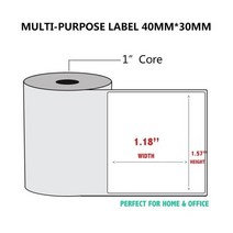 해외 휴대용 미니 라벨기 프린터 영수증 스티커 바코드, 라벨 10Rolls40x30mm, 협력사, 다른
