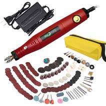 조각기 목공예 전동 조각칼 소형 그라인더 미니드릴 110V/220V 전기 드릴 조각 펜 홈 DIY 미니 기계 전동, 11 Red-275PCS_02 EU