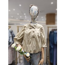 써스데이아일랜드 버튼 포인트 밴드넥 점퍼(T220MJP905W)(2118736)