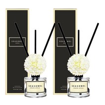 시즈넬 플라워 디퓨저 50ml 메리골드 화이트 2세트, 석류