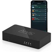 Arylic WiFi 및 Bluetooth 5.0 오디오 프리앰프 수신기 무선 멀티룸/멀티존 홈 스테레오 음악 수신기 Airplay Spotify 연결 및 DIY 스피커용 원격 제어 -Up2stream S10-35485, S50 프로+