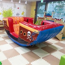 에어 바이킹 에어바운스 바이킹 시소 키즈카페 체육, 6인용 꽃게