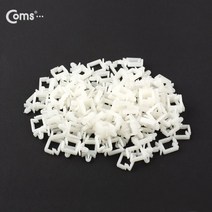 라이트컴 Coms T1735 전선 케이블 타이 홀더 SQ-1 100pcs 푸쉬형 와이어 새들 [G] 배선정리-케이블, 1