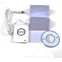 nfc 리더 usb acr122u 비접촉식 스마트 ic 카드 및 라이터 rfid 복사기 uid 변경 가능 태그 sdk cd 5 개, 5 개의 UID 카드 포함