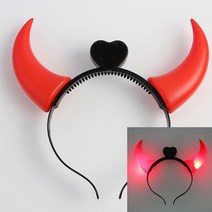 LED 붉은악마 머리띠(중간뿔) 행사소품 운동회용품