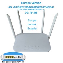 유심라우터 모뎀 휴대용 와이파이 라우터 4g cpe 4g wifi sim 카드 핫스팟 cat4 32 사용자 rj45 wan lan 무선 lte, 유럽 ​​버전lc117