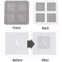 모기 스크린 화면 창 수리 스티커 수정 그물 메쉬 홈 접착제 안티 플라이 버그 곤충 벽 패치, [02] 3 피스