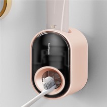 치약 디스펜서 다이소 치약짜개 욕실용품 자동 걸이 튜브짜개 화장실 거치대 파스텔 1개, 블루