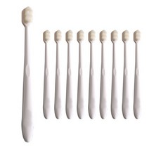 생활공작 초미세 칫솔 화이트 초미세칫솔10P 화이트10P