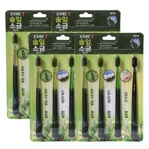 [무료배송]메디안 초극세모 솔잎소금 송천염 칫솔(4입), 4개