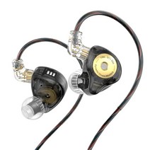 TRN MT1 MAX 인이어 모니터 세대 듀얼 자석 다이나믹 드라이버 유선 튜닝 스위치 포함 HIFI 헤드셋 Mt3 제, 03 Black no mic