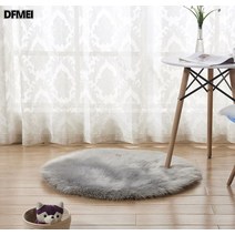 DFMEI 융털 원형 카펫 매트 담요