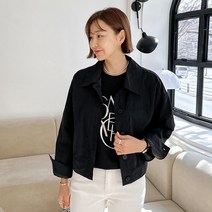 [조아맘] 베이 세미 크롭 자켓