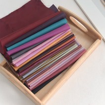 소잉홀릭 대폭-안감지) 의류용안감원단(28컬러) - 다후다 다우다원단 / 무지원단, 1 브라운로즈