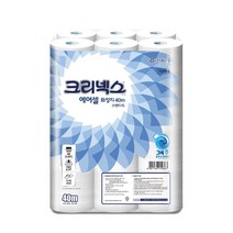 크리넥스 [크리넥스] 물에 잘 녹는 에어셀 두루마리휴지 화장지 40M 24롤 사업자용 45086A, 단품, 1개