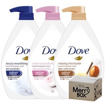 도브 바디워시 1Lx3개 뷰티너리싱 향선택, 3개, 1L