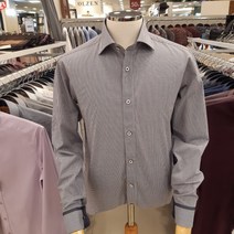 란체티 와이드카라 !! 잔체크 슬림셔츠 LRF9838NA