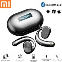 xiaomi 5.0 골전도 블루투스 헤드폰 노이즈 캔슬링 ip7 방수 무선 헤드폰 (마이크 오버 이어 헤드폰 포함), 검은색