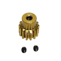 YSIDO-Traxxas 3.175 RC 자동차 트럭 브러시리스 모터 32DP M0.8 1/10mm 12T 13T 14T 15T 16T 17T 18T 19T 피니언 기어, [03] YS 32DP 14T