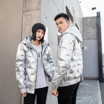 커플 캐주얼 방풍 후드 패딩 뉴타임즈 Q588H286
