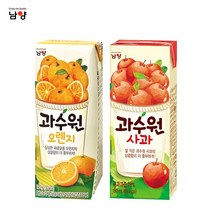 남양 과수원 190ml x 24팩(1box), 1세트, 과수원 오렌지12팩+사과12팩