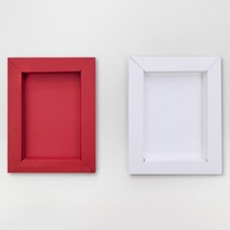 [DIY키트] 종이액자 만들기 패키지 사이즈선택 머메이드지 백상지 액자, 레드/A4