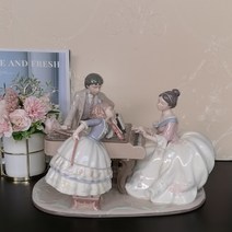 럭셔리 대형 피겨린 장식품 가족 오케스트라 아자AZA