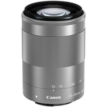 Canon 캐논 미러리스 망원 줌 렌즈 EF-M55-200mm F4.5-6.3 IS STM 실버 신품 (간이 상자)