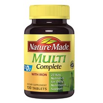 Nature Made Multi Complete 철분 130정 2팩