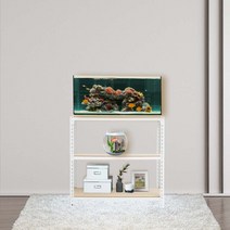 축양장 어항다이 선반 3단 800 x 500 x 600, 화이트