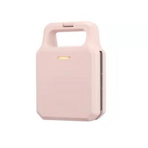 샌드위치메이커 와플메이커 와플기계 샌드위치 메이커 토스터 및 전기 파니니 프레스 붙지 않는 플레이트, 04 pink