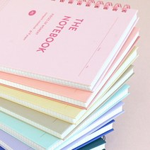 아이코닉 컴팩트 노트 [A5 트윈링 모눈 유선 수학 공책], 라인노트, 09 Pale pink