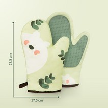 전자렌지장갑 콜장갑 뜨거움방지장갑 실리콘 주방 단열 더치오븐장갑 베이킹 내열 두꺼운 2737672559, 5층 두꺼운 2개 훔치다 티 그린